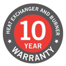 10 year heat exchanger warranty icon